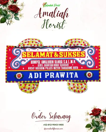 Papan Bunga Ucapan Selamat Ajung